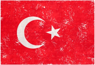 Turkey Flag Distressed