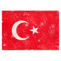 Turkey Flag Distressed