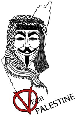 V For Palestine - by Sardine