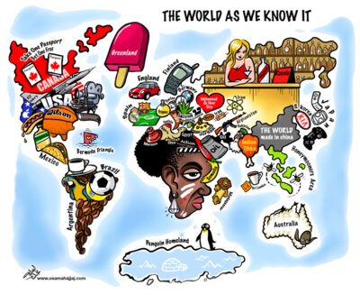 The World As We Know It - by Osama Hajjaj