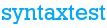 syntaxtest